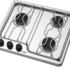 Techimpex Burano Stainless Steel 3-Burner Cooker Techimpex Burano Stainless Steel 3-Burner Cooker