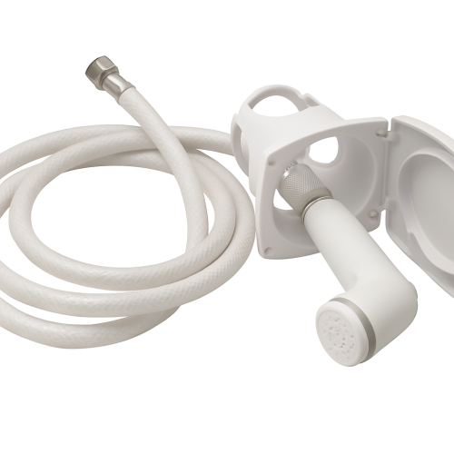 4m White Shower Hose 1/2