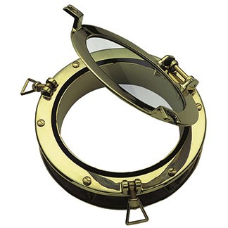 Round 300mm Polished Brass Portlight Round 300mm Polished Brass Portlight