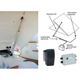 Uflex AV 3012 hatch lifter 12V 677mm