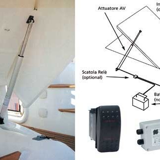 Uflex AV 6024 Electric Hatch Lifters 24V 977mm Uflex AV 6024 Electric Hatch Lifters 24V 977mm