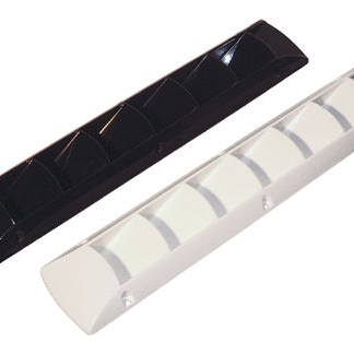Ventilation Aérienne Noir à Persiennes 460 x 87 mm