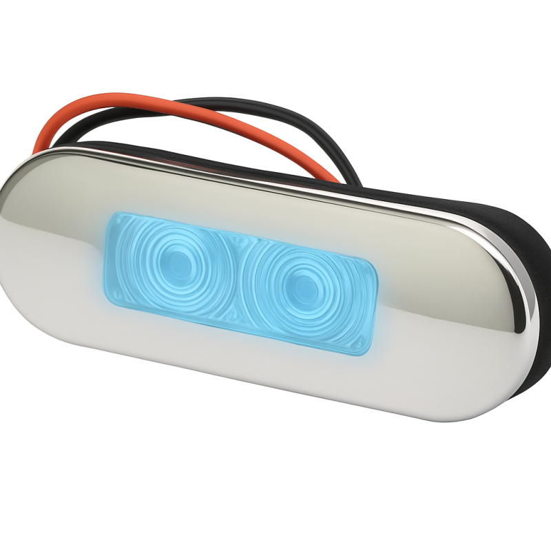 Elipticno LED ambijentalno svjetlo 86 x 31mm plavo