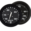 GPS Hastighedsmåler 60 knob Uflex Ultra Sort 85mm