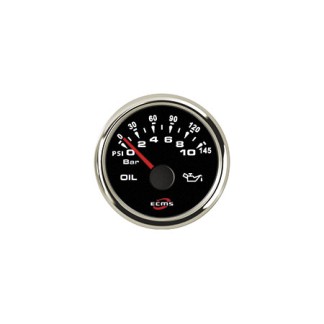 Vandstandsindikator Sort - Forkromet ECMS 52mm