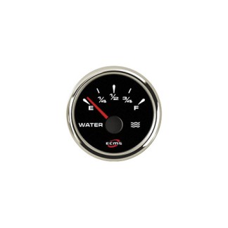 Watertemperatuur Indicator ECMS Zwart-Verchroomd 40-120° 52 mm