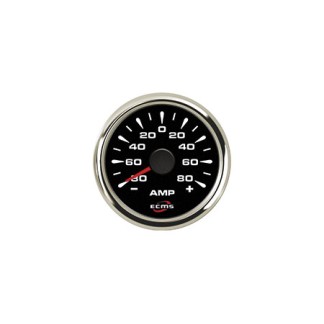 Öldruckanzeige 52mm 0-5bar - Schwarz & Chrom 12/24V