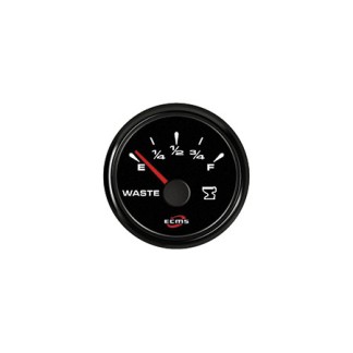 ECMS Black Oil Pressure Gauge 0-5 Bar 52mm