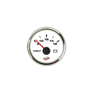 ECMS 10bar White Oil Pressure Gauge
