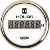 ECMS White Chrome Oil Pressure Gauge 0-30 Bar 52mm