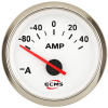 ECMS White Chrome Oil Pressure Gauge 0-30 Bar 52mm