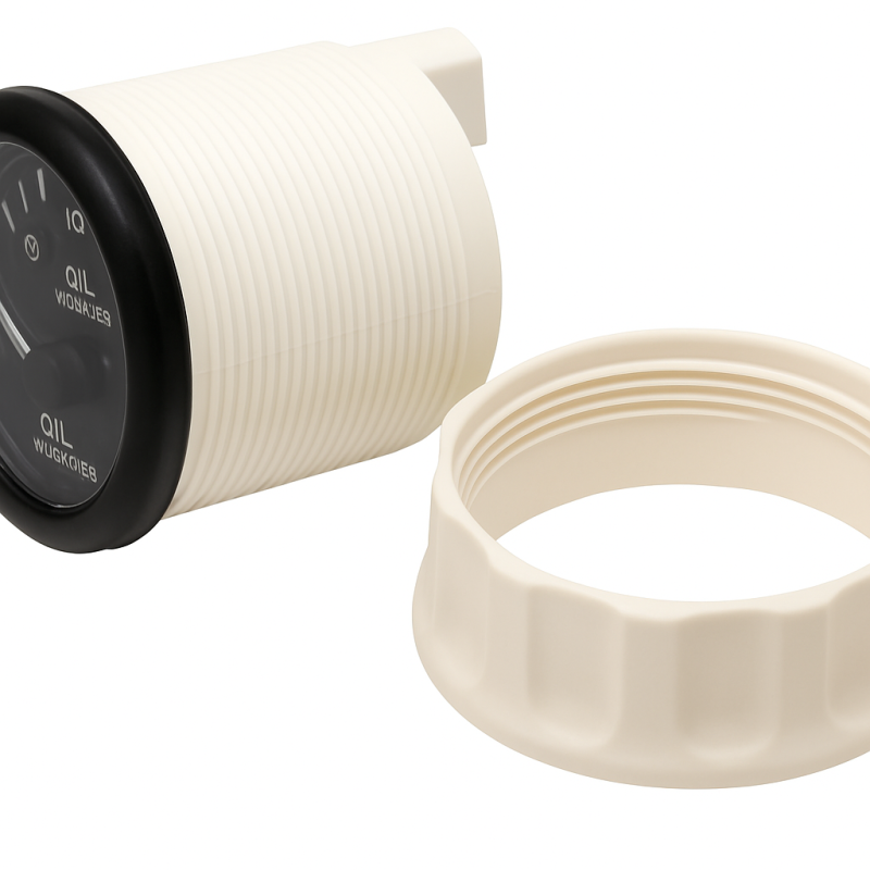 ECMS Black Oil Pressure Gauge 0-30 Bar 52mm