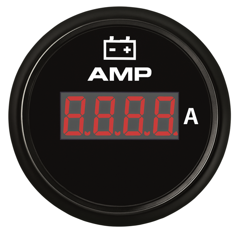 ECMS Black Oil Pressure Gauge 0-30 Bar 52mm