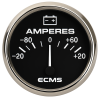 ECMS Black Chrome Analog Ammeter with Shunt -80 to +80A 52mm