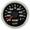 ECMS Black Chrome Analog Ammeter with Shunt -80 to +80A 52mm