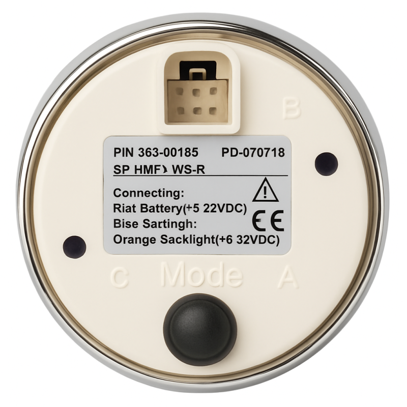 ECMS Black Chrome Analog Ammeter with Shunt -80 to +80A 52mm