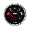 ECMS Black Chrome 12/24V Ammeter with Shunt -150/+150A ECMS Black Chrome 12/24V Ammeter with Shunt -150/+150A
