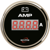 ECMS Black Chrome 12/24V Ammeter with Shunt -150/+150A ECMS Black Chrome 12/24V Ammeter with Shunt -150/+150A