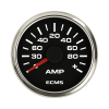 ECMS Black Chrome 12/24V Ammeter with Shunt -150/+150A ECMS Black Chrome 12/24V Ammeter with Shunt -150/+150A