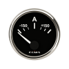 ECMS Black Chrome 12/24V Ammeter with Shunt -150/+150A ECMS Black Chrome 12/24V Ammeter with Shunt -150/+150A