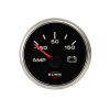 ECMS Black Chrome 12/24V Ammeter with Shunt -150/+150A ECMS Black Chrome 12/24V Ammeter with Shunt -150/+150A