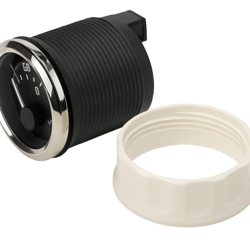 ECMS Black Chrome 12/24V Ammeter with Shunt -150/+150A ECMS Black Chrome 12/24V Ammeter with Shunt -150/+150A