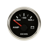 ECMS Black Chrome 12/24V Ammeter with Shunt -150/+150A ECMS Black Chrome 12/24V Ammeter with Shunt -150/+150A