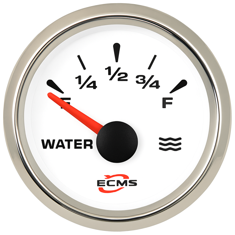 Trim Gauge ECMS Wit 0-190 Ohm 52mm