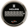 ECMS Trimmesanzeige Schwarz-Chrom 52mm