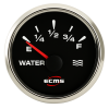 ECMS Trimmesanzeige Schwarz-Chrom 52mm