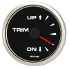 ECMS Trimmesanzeige Schwarz-Chrom 52mm