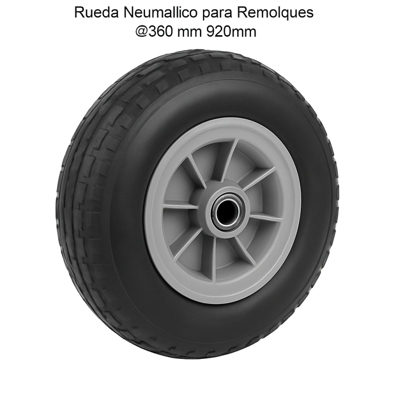 Pneumatinis priekabos ratas Ø360mm, Ø20mm Pneumatinis priekabos ratas Ø360mm, Ø20mm