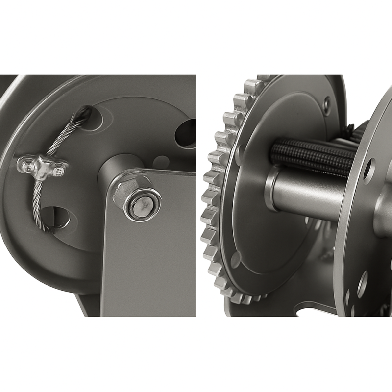 Guincho manual para reboque 540 kg 1 velocidade