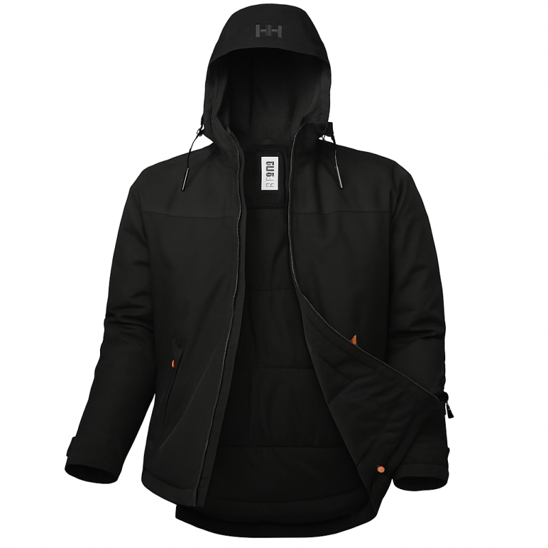 H/H WW Oxford Winterjacke 990 Schwarz 3XL