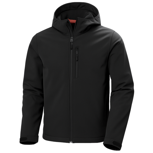 Helly Hansen Kensington Softshell Jakke med Hætte - Sort, Str. L Helly Hansen Kensington Softshell Jakke med Hætte - Sort, Str. L
