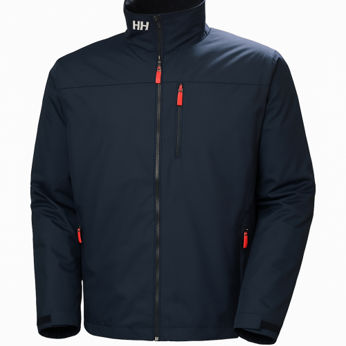 Helly Hansen Crew Fleece Jacket with Hood - Navy - 2XL