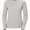 H/H Tech Crew Long Sleeve Shirt 2.0 for Women - Grey M