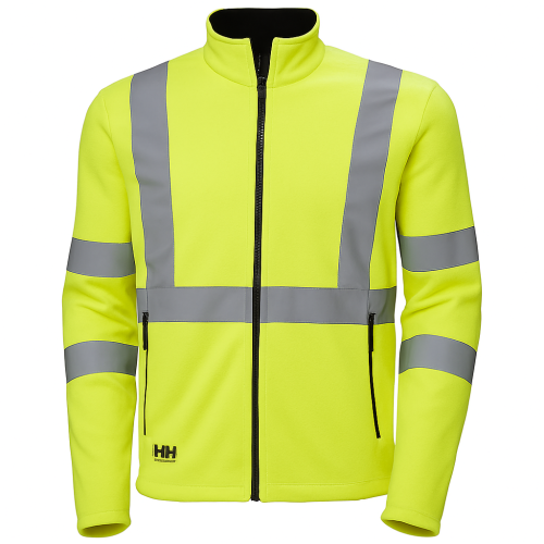 H/H WW UC-ME Fleecejack 360 HI-VIS Geel 2XL