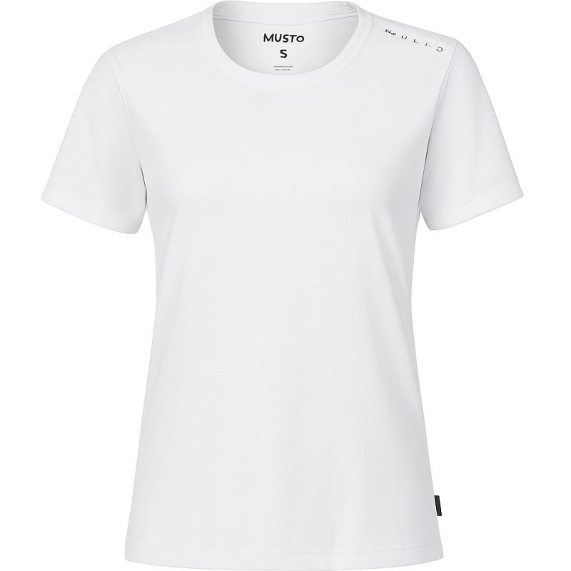 T-shirt Musto Crew Ochrona Przeciwsłoneczna dla Kobiet - Rozmiar M - Kolor Biały