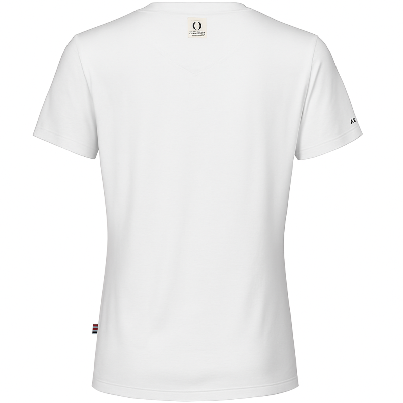 T-shirt Musto Crew Ochrona Przeciwsłoneczna dla Kobiet - Rozmiar M - Kolor Biały