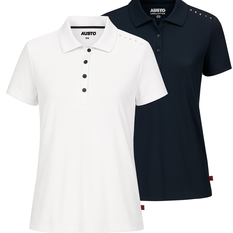 Musto Women's Sunblock Polo - Size M - White Musto Women's Sunblock Polo - Size M - White