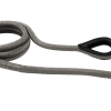 Zaawansowana Lina Cumownicza Stalowo-Szara Z Okiem 24mm x20m Z Czarną Skórzaną Osłoną Zaawansowana Lina Cumownicza Stalowo-Szara Z Okiem 24mm x20m Z Czarną Skórzaną Osłoną
