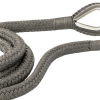 32mm Grå Polyester Flätad Förtöjningslina med Rostfri Ögla - 20m 32mm Grå Polyester Flätad Förtöjningslina med Rostfri Ögla - 20m