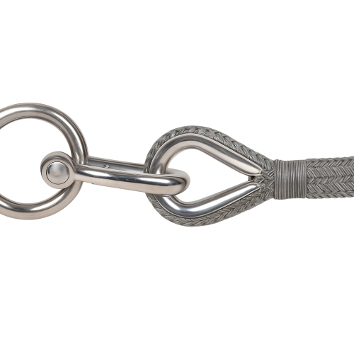 32mm Grey Polyester Braided Dock Line - 20m