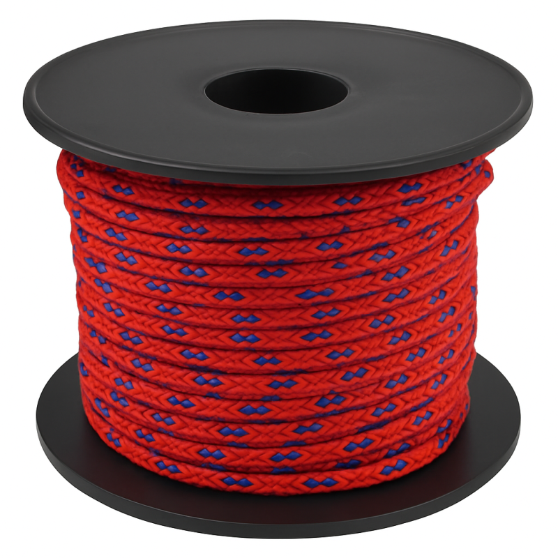 Red Polypropylene Braided Line Ø2mm - 30m