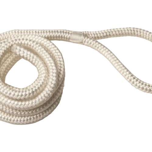Konop za bokobran s omčom, bijeli, 8mm 3mt