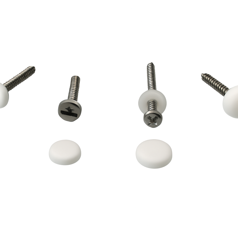 Premium Plastic Caps for Screw Washers - 100 Pack Premium Plastic Caps for Screw Washers - 100 Pack