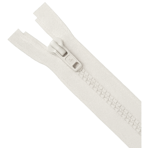 100CM VALKOINEN YKK-VETOKETJU