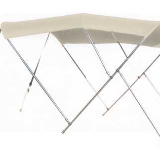 Tessilmare 3-Arched White Bimini - 180 x 230 x H140cm