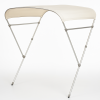 TESSILMARE White Bimini with 2 Arches - Aluminum 225x215xH115cm